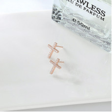 Ականջօղեր "Crosses" ոսկեջուր