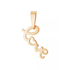 Կախազարդ "Love" ոսկեջուր